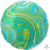 Anagram Mylar & Foil Marblez™ Blue Green Circle 18″ Balloon