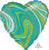 Marblez™ Blue Green Heart 18″ Balloon