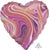 Anagram Mylar & Foil Marblez™ Purple Heart 18″ Balloon