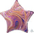 Anagram Mylar & Foil Marblez™ Purple Star 18″ Balloon