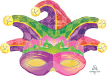 Anagram Mylar & Foil Mardi Gras Mask 31″ Foil Balloon