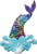 Anagram Mylar & Foil Mermaid Sequin Tail 39″ Balloon