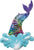 Anagram Mylar & Foil Mermaid Sequin Tail 39″ Balloon