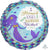 Anagram Mylar & Foil Mermaid Wishes & Starfish Kisses 18″ Holographic Balloon