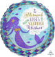 Mermaid Wishes & Starfish Kisses 18″ Holographic Balloon