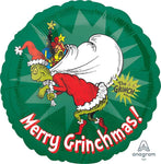 Anagram Mylar & Foil Merry Grinchmas! Grinch 18″ Balloon