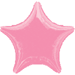 Anagram Mylar & Foil Metallic Pink Star 18” Balloon