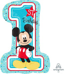 Anagram Mylar & Foil Mickey 1st Birthday 28" Mylar Foil Balloon