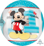 Anagram Mylar & Foil Mickey Mouse 1st Birthday Orbz 16″ Balloon