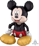 Anagram Mylar & Foil Mickey Mouse Sitting Air-Fill Balloon