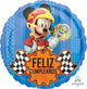 Globo Mickey Roadster Feliz Cumpleaños 17″