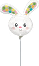 Globo Spotted Bunny Head de 14" (requiere termosellado)