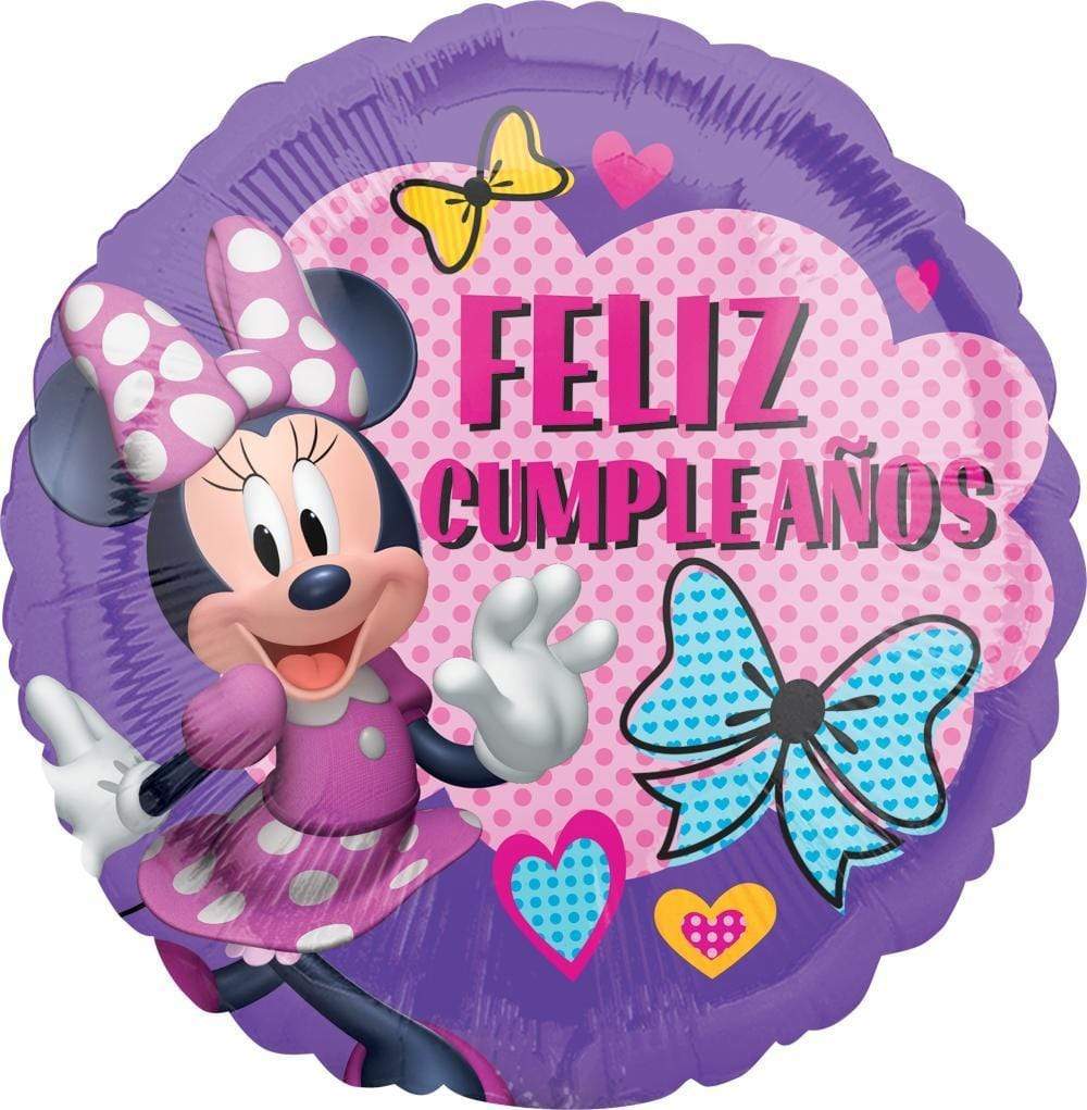Minnie Happy Helpers Feliz Cumpleaños 17″ Balloon – instaballoons Wholesale