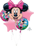 Anagram Mylar & Foil Minnie Mouse Birthday Balloon Bouquet