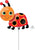 Anagram Mylar & Foil Miss LadyBug 10″ Airfill Balloon