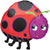 Anagram Mylar & Foil Miss Ladybug 25″ Balloon