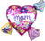 Anagram Mylar & Foil Mom I Love You Hugs & Kisses 27″ Heart Balloon