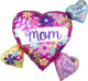 Mom I Love You Hugs & Kisses 27″ Heart Balloon