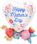 Anagram Mylar & Foil Mother's Day Artful Florals 30″ Balloon
