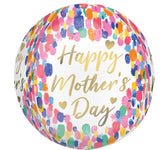 Anagram Mylar & Foil Mother's Day Colorful Watercolor Orbz 16″ Balloon