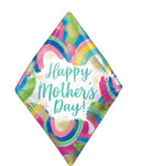 Anagram Mylar & Foil Mother's Day Painted Rainbows Anglez 25″ Balloon