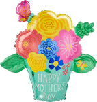 Anagram Mylar & Foil Mother's Day Pretty Flower Pot 26″ Balloon
