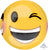 Anagram Mylar & Foil Multifaced Winking Emoticons 16″ Orbz Balloon