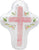 Anagram Mylar & Foil My First Communion Pink Cross 28″ Balloon