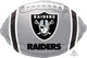 Balón de fútbol americano de los Raiders de Las Vegas de 17" Mylar Foil