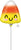 Anagram Mylar & Foil Ombré Candy Corn 9″ Mini Shape Balloon