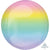 Anagram Mylar & Foil Ombre Pastel Rainbow Orbz 16″ Balloon