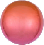 Anagram Mylar & Foil Ombre Red & Orange 16″ Orbz Balloon