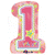 Anagram Mylar & Foil One-derful 1st Birthday Pink 28" Number Balloon
