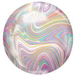 Anagram Mylar & Foil Pastel Marblez Orbz 16″ Balloon