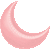 Anagram Mylar & Foil Pastel Pink Crescent Moon 35″ Balloon
