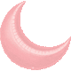 Pastel Pink Crescent Moon 35″ Balloon