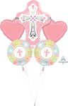 Anagram Mylar & Foil Pink Cross Balloon Bouquet