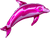 Anagram Mylar & Foil Pink Dolphin 37" Mylar Foil Balloon