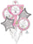 Anagram Mylar & Foil Pink First Communion Balloon Bouquet