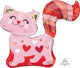 Pink Kitty with Hearts 31″ Balloon