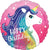 Anagram Mylar & Foil Pink Unicorn Happy Birthday 18″ Balloon