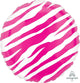 Pink Zebra Stripe Pattern Balloon