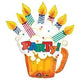 Pint of Birthday Wishes 30″ Foil Balloon
