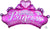 Anagram Mylar & Foil Princess Crown & Gem 32" Mylar Foil Balloon