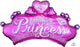 Feliz cumpleaños princesa corona 32" globo de papel de aluminio