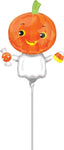 Anagram Mylar & Foil Pumpkin Ghost 11″ Mini Shape Balloon