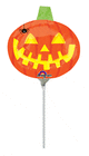 Pumpkin with Spider (requires heat-sealing) 14″ Balloon