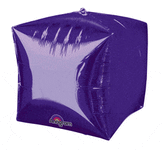 Anagram Mylar & Foil Purple Cubez  15″ Balloon