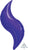 Anagram Mylar & Foil Purple Curve Shape 36″ Balloon