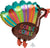 Anagram Mylar & Foil Quirky Turkey 19″ Balloon